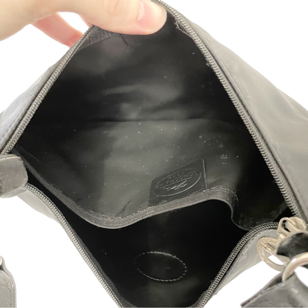❤️SOLD❤️Longchamp black nylon and leather shoulder bag - Picture 8 of 11